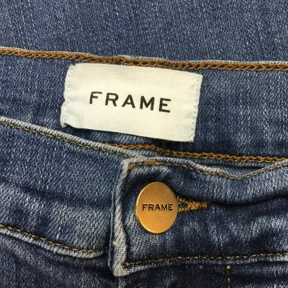 Frame Le High Skinny Jeans High-Rise Denim Stretch Fit Womens 29 - Picture 9 of 12
